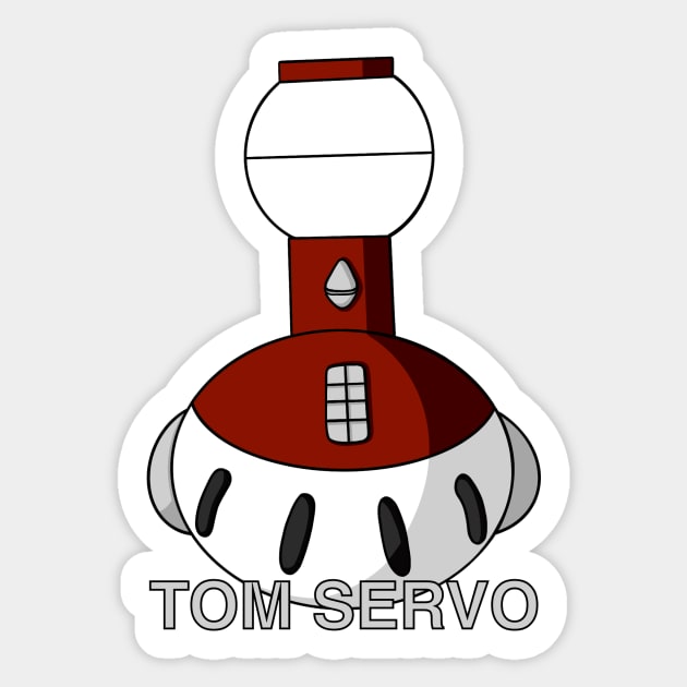 MST3K Tom Servo Rubber Duck Sticker by Alisha Ober Designs